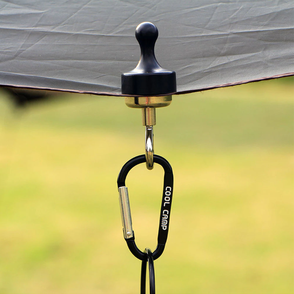 Cheap Goat Tents Camping Magnetic Hook Multifunctional Outdoor Carabiner Keychain Tent Canopy Carabiner Fishing Keychain Mountaineering Hook New   